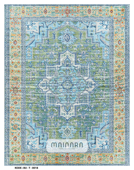 Karpet Tradisional (BU-T-0018) - Blue,Green