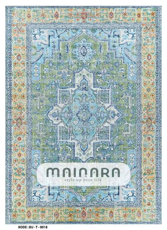 Karpet Tradisional (BU-T-0018) - Blue,Green
