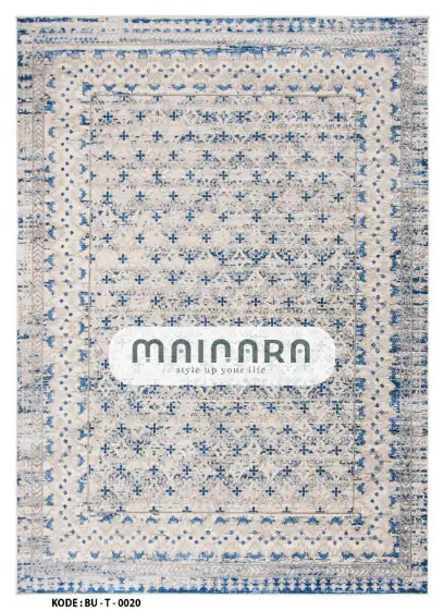 Karpet Tradisional (BU-T-0020) - Blue,Grey