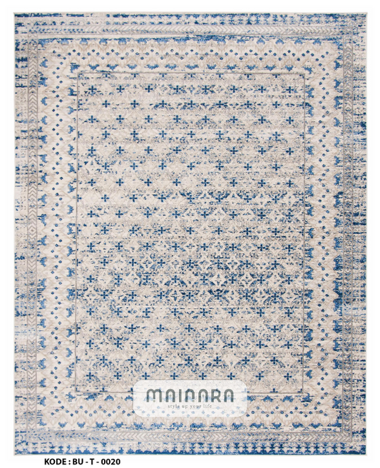 Karpet Tradisional (BU-T-0020) - Blue,Grey