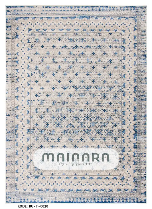 Karpet Tradisional (BU-T-0020) - Blue,Grey