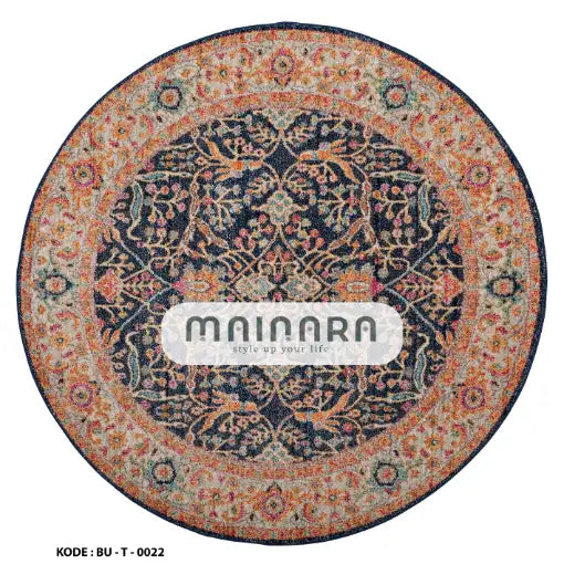 Karpet Tradisional (BU-T-0022) - Blue,Orange