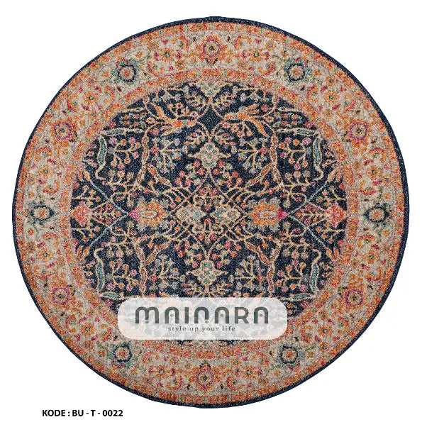 Karpet Tradisional (BU-T-0022) - Blue,Orange