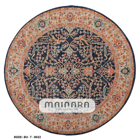 Karpet Tradisional (BU-T-0022) - Blue,Orange