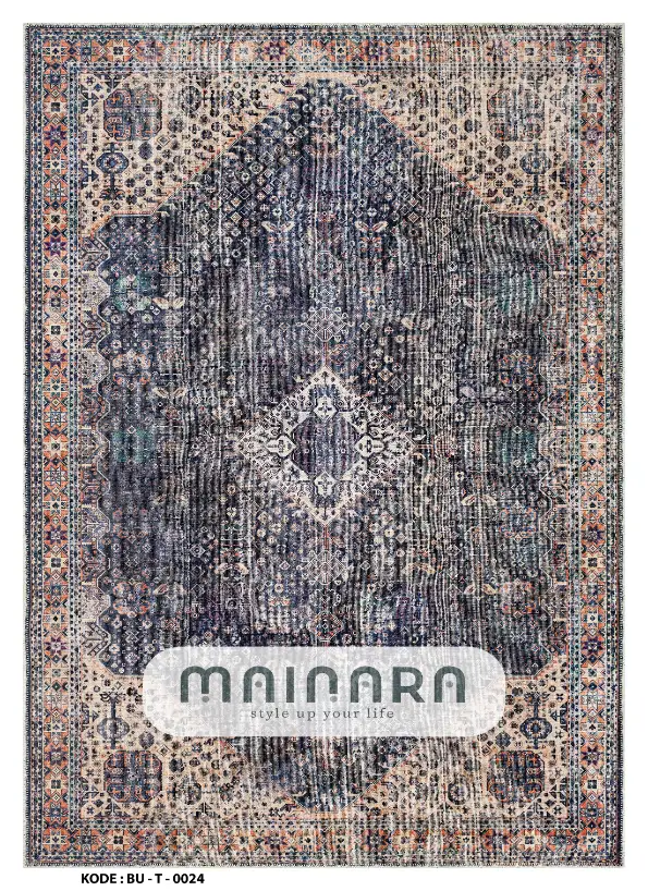 Karpet Tradisional (BU-T-0024) - Blue,Brown