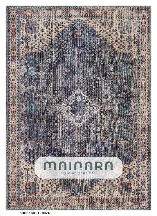Karpet Tradisional (BU-T-0024) - Blue,Brown