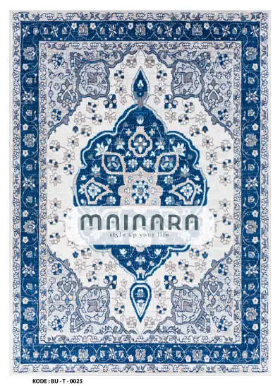 Karpet Tradisional (BU-T-0025) - Blue,Grey