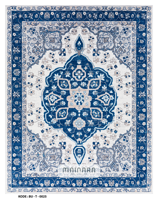 Karpet Tradisional (BU-T-0025) - Blue,Grey