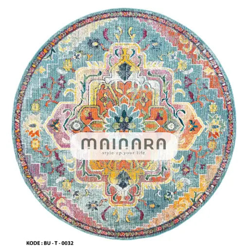 Karpet Tradisional (BU-T-0032) - Blue,Orange