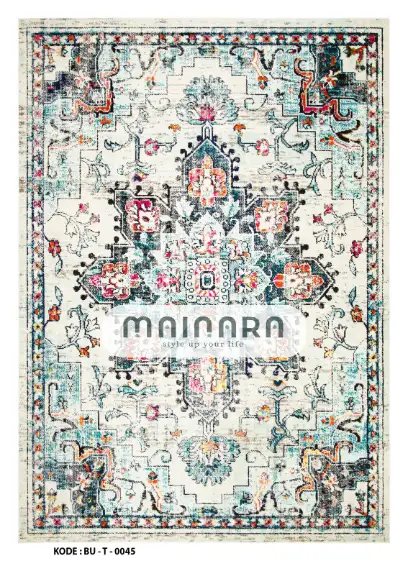 Karpet Tradisonal (BU-T-0045) - Blue,Tosca,Pink,Orange