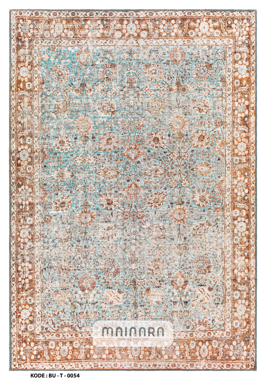 Karpet Tradisional (BU-T-0054) - Blue,Brown
