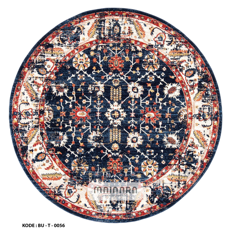 Karpet Tradisional (BU-T-0056) - Blue,Orange
