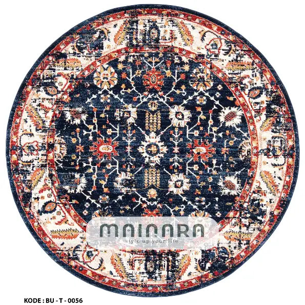 Karpet Tradisional (BU-T-0056) - Blue,Orange