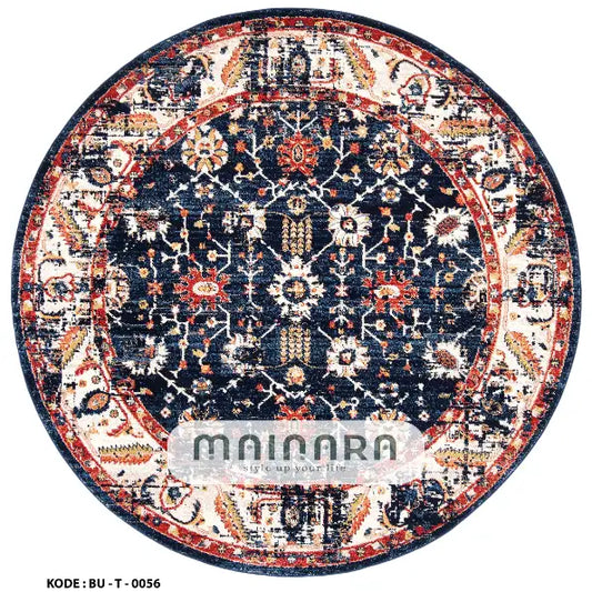 Karpet Tradisional (BU-T-0056) - Blue,Orange