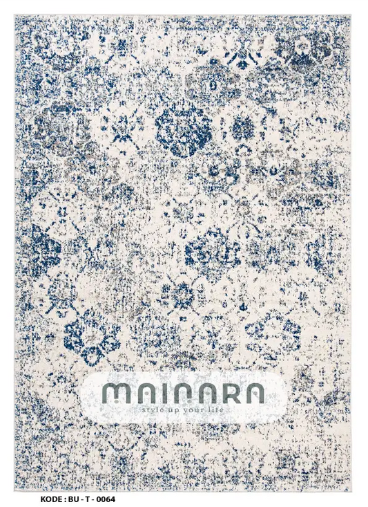 Karpet Tradisonal (BU-T-0064) - Blue,Grey