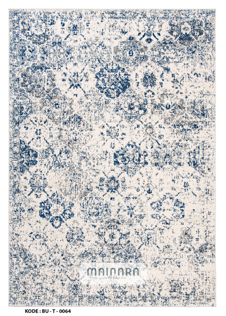 Karpet Tradisonal (BU-T-0064) - Blue,Grey