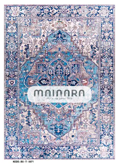 Karpet Tradisional (BU-T-0071) - Blue,Purple
