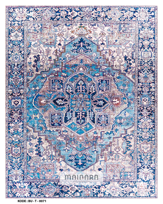 Karpet Tradisional (BU-T-0071) - Blue,Purple
