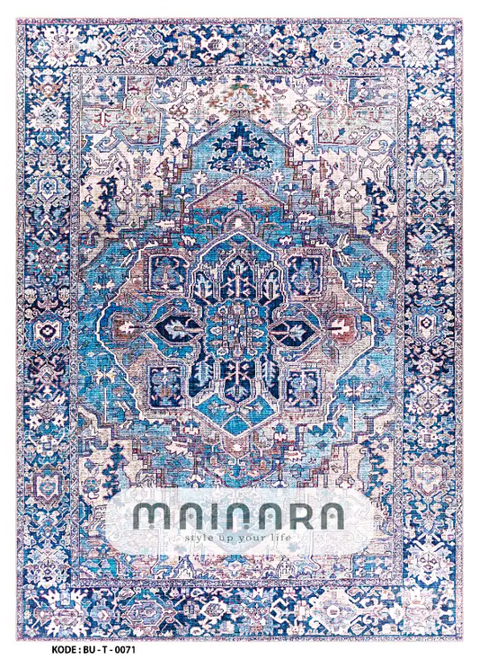 Karpet Tradisional (BU-T-0071) - Blue,Purple