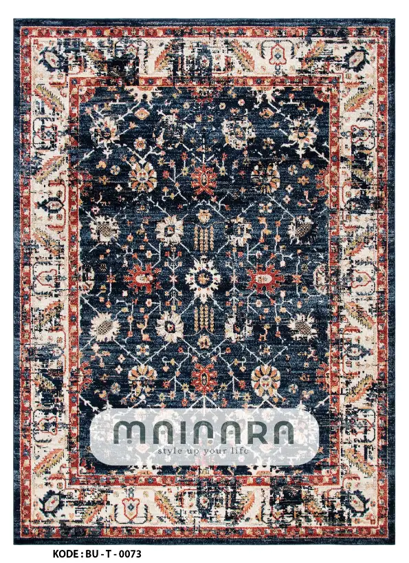 Karpet Tradisional (BU-T-0073) - Blue,Brick