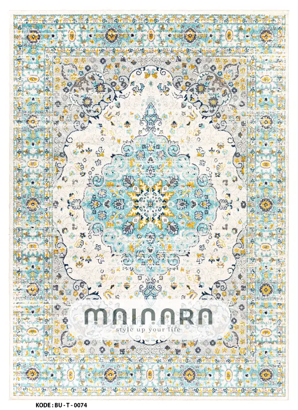 Karpet Tradisional (BU-T-0074) - Blue,Tosca,Green