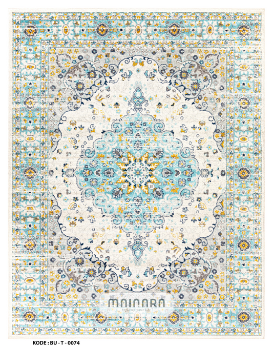 Karpet Tradisional (BU-T-0074) - Blue,Tosca,Green