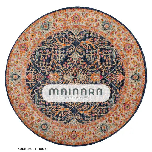 Karpet Tradisional (BU-T-0076) -  Blue,Orange
