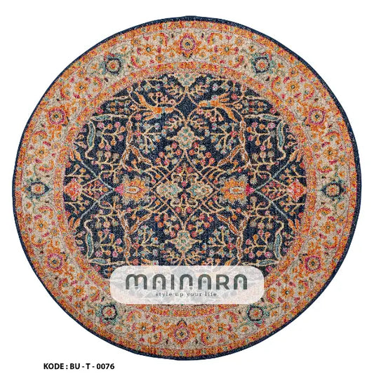 Karpet Tradisional (BU-T-0076) -  Blue,Orange