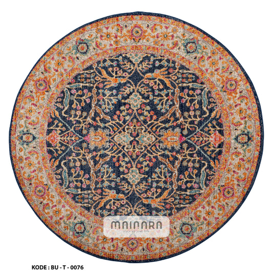 Karpet Tradisional (BU-T-0076) -  Blue,Orange