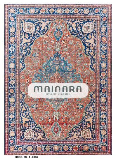 Karpet Tradisional (BU-T-0080) - Blue,Red