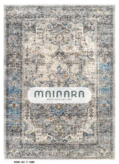 Karpet Tradisional (BU-T-0085) - Blue,Grey