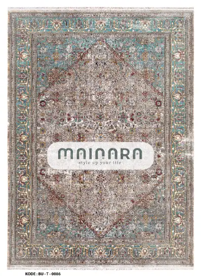Karpet Tradisional (BU-T-0086) - Blue,Brown