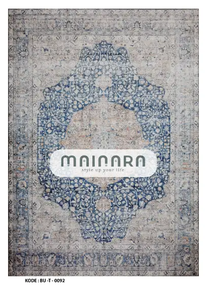 Karpet Tradisional (BU-T-0092) - Blue,Grey
