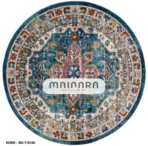 Karpet Tradisional (BU-T-0120) - Blue,Grey,Purpel,Brown