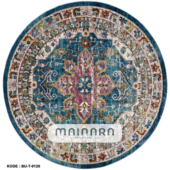 Karpet Tradisional (BU-T-0120) - Blue,Grey,Purpel,Brown