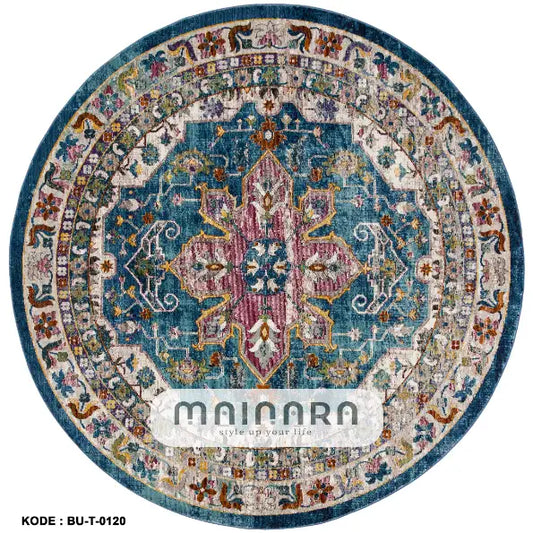 Karpet Tradisional (BU-T-0120) - Blue,Grey,Purpel,Brown