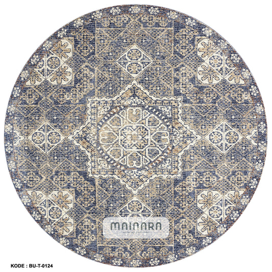 Karpet Tradisional (BU-T-0124) - Blue,Grey,Cream