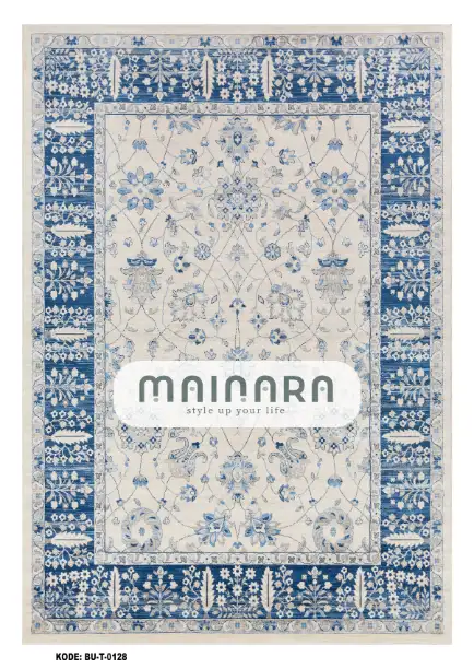 Karpet Tradisional (BU-T-0128) - Blue,Grey