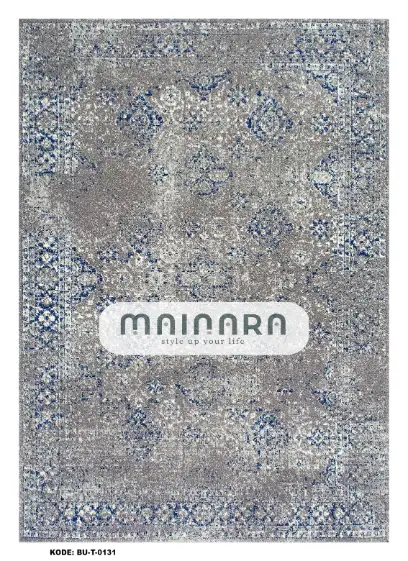 Karpet Tradisional (BU-T-0131) - Blue,Grey