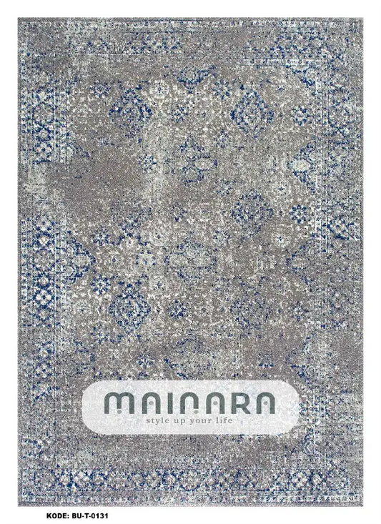 Karpet Tradisional (BU-T-0131) - Blue,Grey