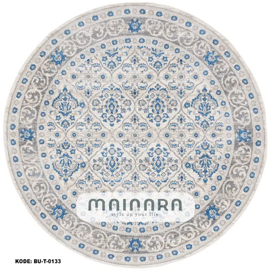 Karpet Tradisional (BU-T-0133) - Blue,Grey