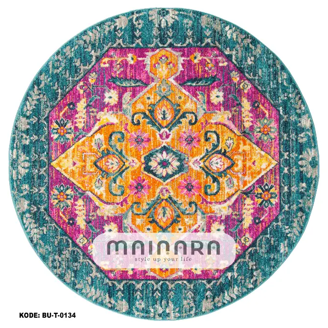 Karpet Tradisional (BU-T-0134) - Blue,Purple