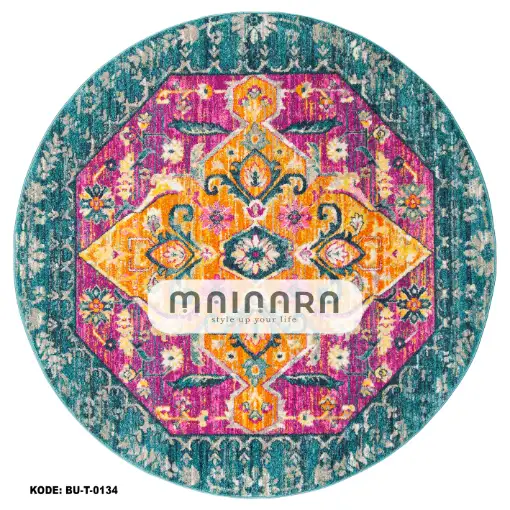 Karpet Tradisional (BU-T-0134) - Blue,Purple