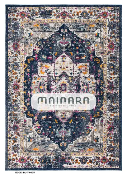 Karpet Tradisional (BU-T-0135) - Blue,Navy,Purpel,Orange