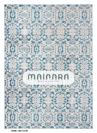 Karpet Tradisional (BU-T-0139) - Blue,Grey