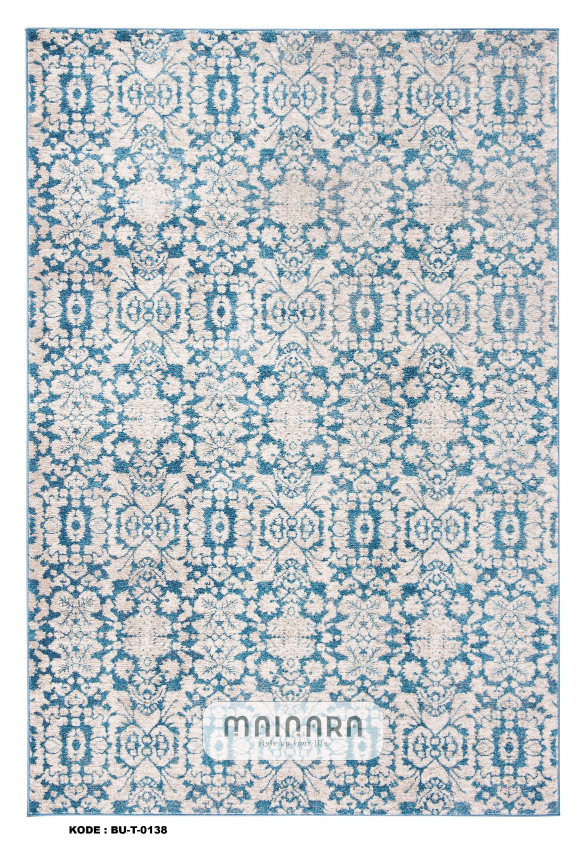 Karpet Tradisional (BU-T-0139) - Blue,Grey