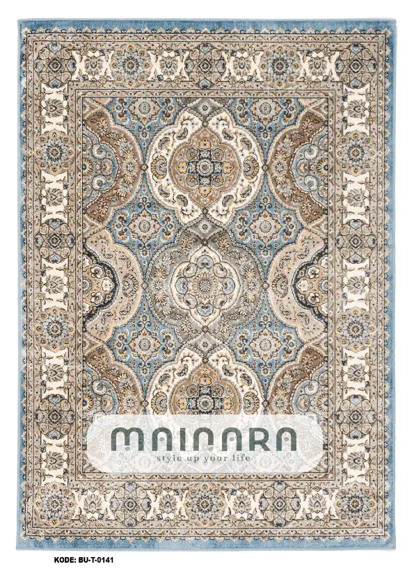 Karpet Tradisional (BU-T-0141) - Blue,Grey,Brown