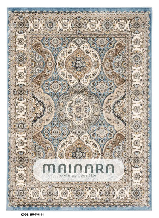 Karpet Tradisional (BU-T-0141) - Blue,Grey,Brown