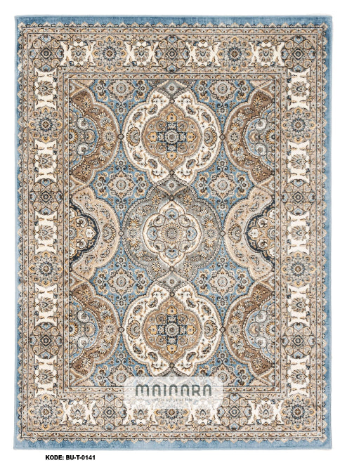 Karpet Tradisional (BU-T-0141) - Blue,Grey,Brown