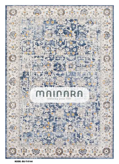 Karpet Tradisional (BU-T-0144) - Blue,Grey